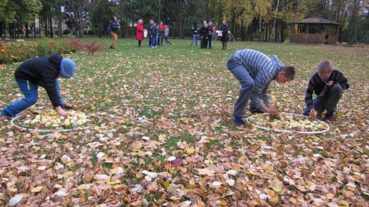 Estafetės su rudens gėrybėmis