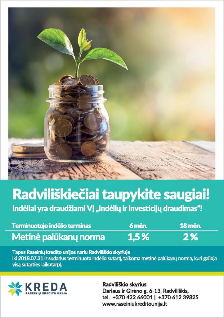 Radviliškiečiai taupykite saugiai