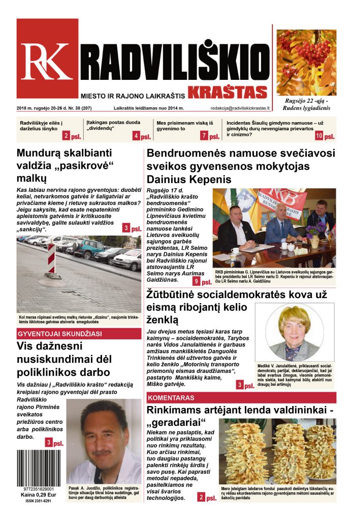 Naujas "Radviliškio kraštas" numeris