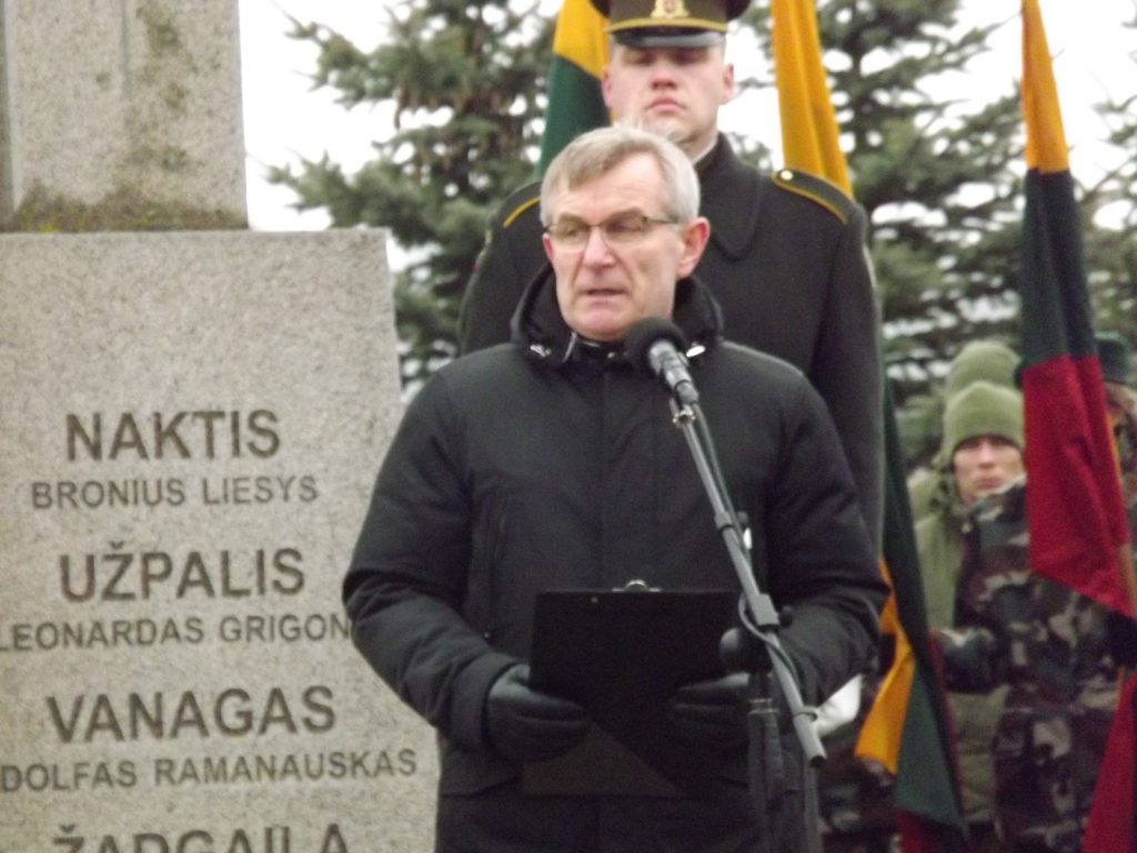 Minaičiuose paminėtos 70 - osios Lietuvos laisvės kovos sąjūdžio metinės