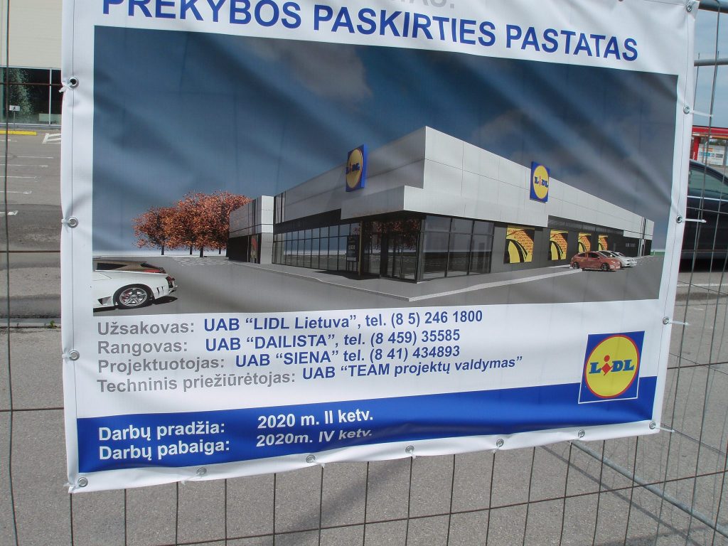 Radviliškyje greitai  atsidarys gyventojų laukiamas LIDL prekybos centras