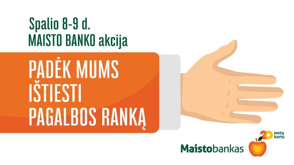 Ištiesti pagalbos ranką vėl kvies „Maisto banko“ akcija