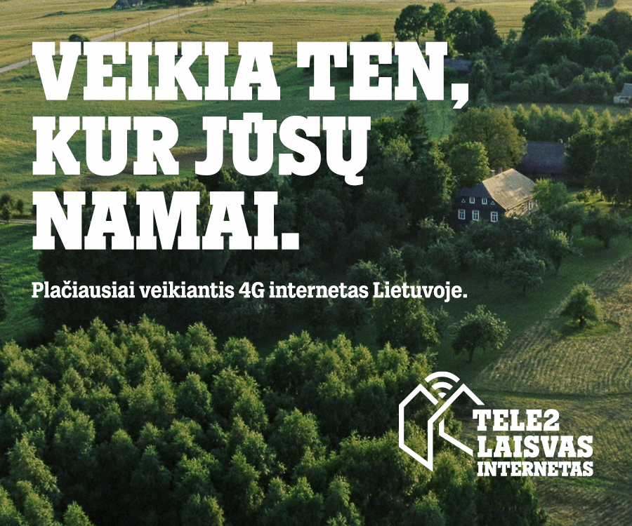 Renkatės interneto tiekėją? „Tele2“ klientams siūlo plačiausią tinklą ir specialius kainų pasiūlymus