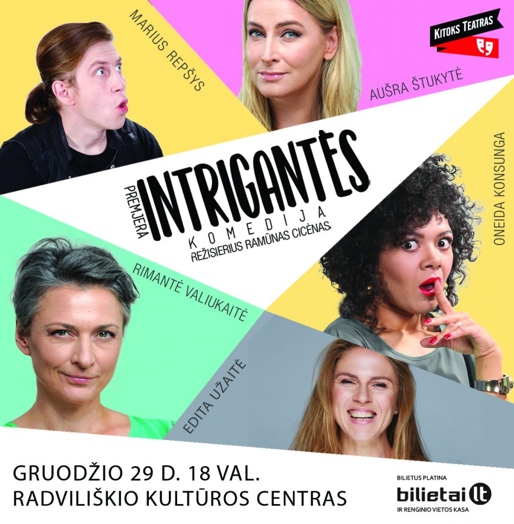 Kitoks teatras pristato intriguojančia komedija <strong>„Intrigantės”</strong> 