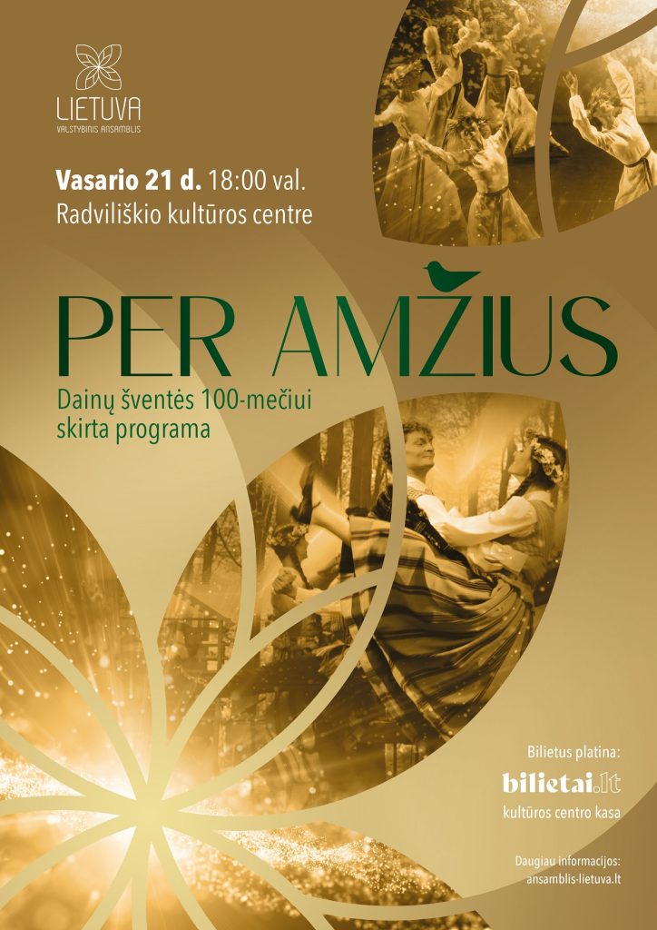 PER AMŽIUS Dainų šventės 100-mečiui skirta programa