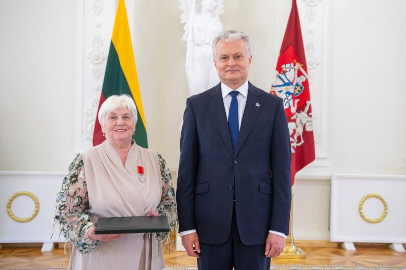 Ordino „Už nuopelnus Lietuvai“ medaliu apdovanota Šeduvos miesto seniūnijos gyventoja