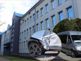 „Audi“ vairuotojui, Kuršėnuose taranavusiam mikroautobusą, - grotuoti langai