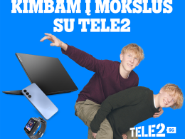 Išmani mokslo metų pradžia su „Tele2“: ypatingi pasiūlymai ruošiant vaikus į mokyklą