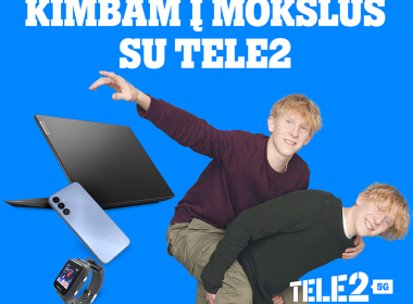 Išmani mokslo metų pradžia su „Tele2“: ypatingi pasiūlymai ruošiant vaikus į mokyklą