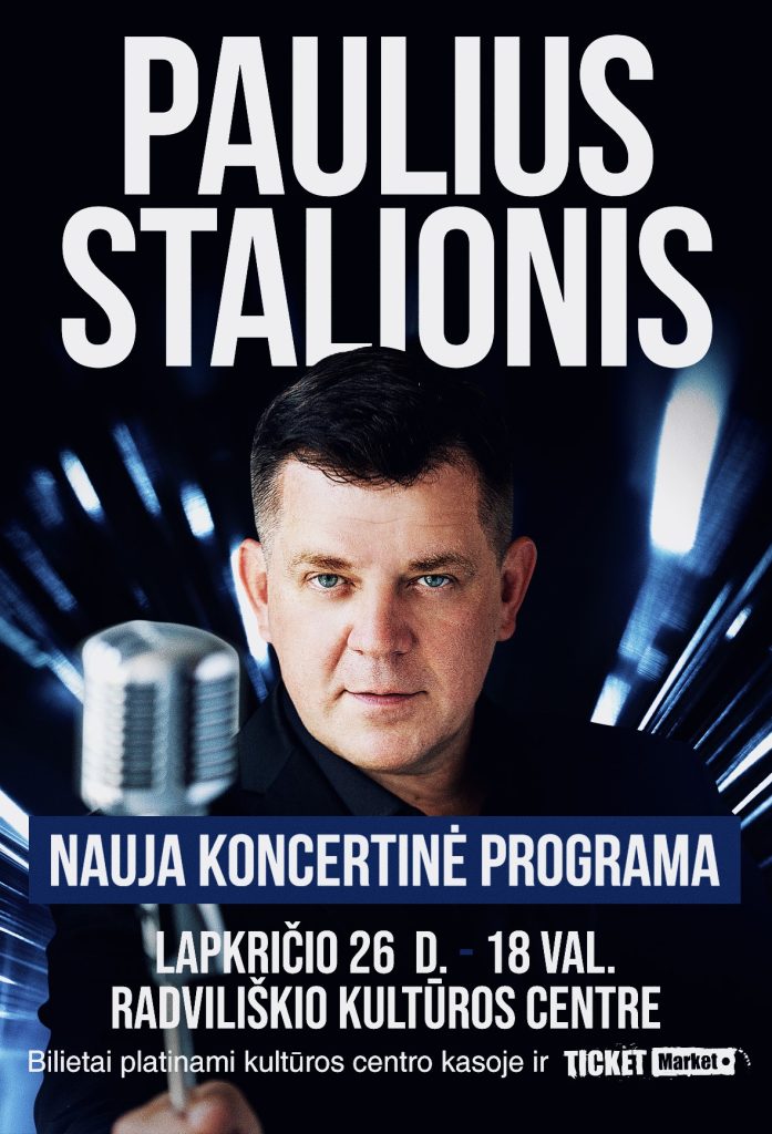 Kviečiame į Pauliaus Stalionio koncertą!